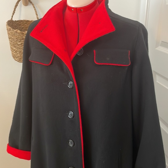 VTG Late 70s Mr Fred Virgin Wool Women’s Full Length Coat Size M Saks Fifth Ave - Picture 3 of 11